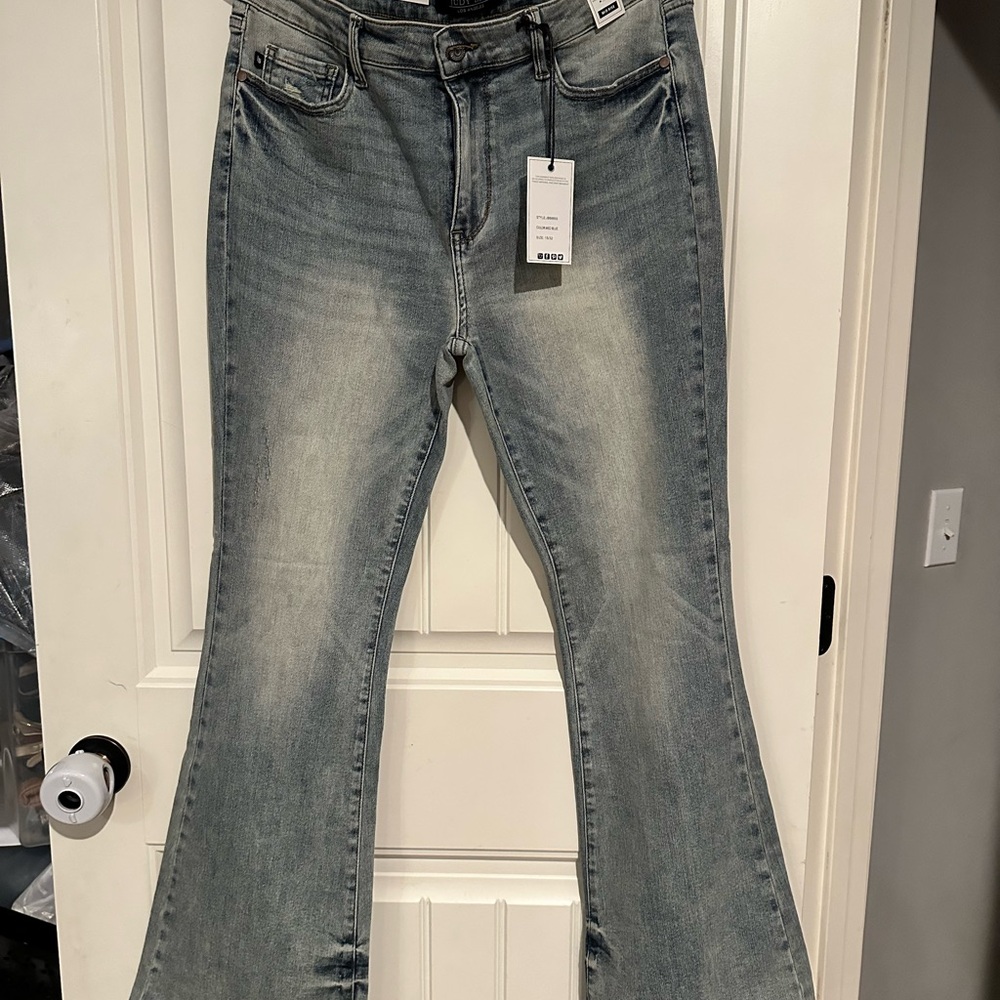 Judy Blue Light Blue Flare Jeans NWT